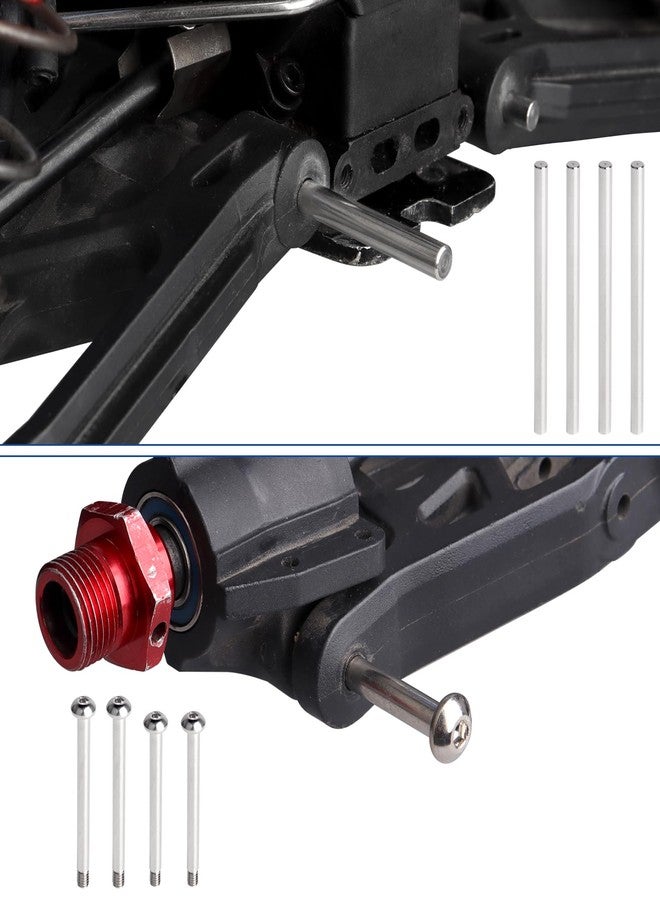 AllinRC Steel Hinge Pins Front Upper & Lower Outer for Arrma 1/8 Kraton Typhon Talion 6S BLX 1/7 Felony Infraction - Image 3